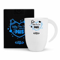 Caneca de Cerâmica 350 ml Brinde para dia Dos Pais Personalizada