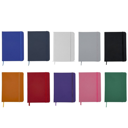 Caderneta B6 Tipo Moleskine Capa Emborrachada Personalizada