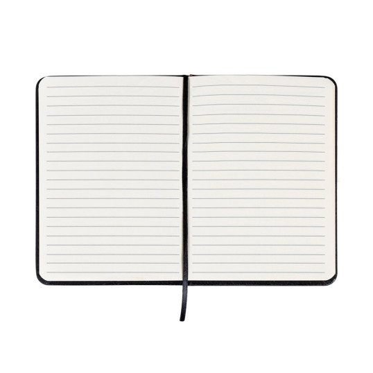 Caderneta B6 Tipo Moleskine Capa Emborrachada Personalizada