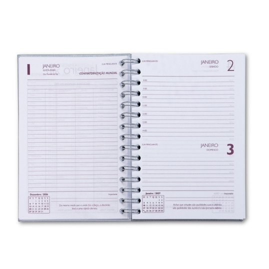 Agenda Diária 2027 Personalizada