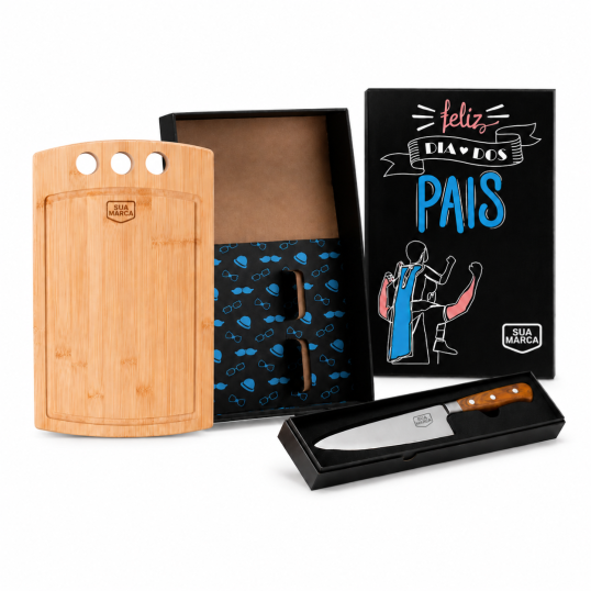 Kit para Churrasco Brindes para Dia dos Pais Personalizado