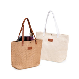 Bolsa de Praia Palha trançada Personalizada