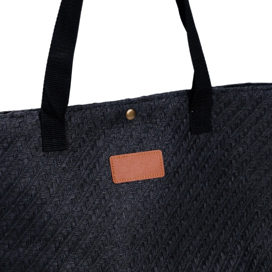 Bolsa de Praia Palha Trançada Personalizada