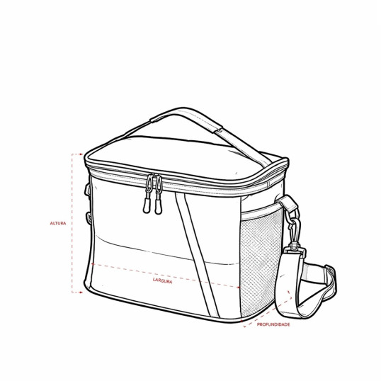 Bolsa Térmica Poliéster 12 Litros Personalizada 