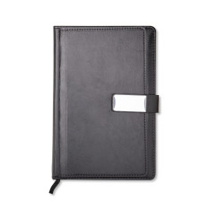 Caderneta A5 Capa Couro Sintético Personalizada