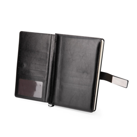 Caderneta A5 Capa Couro Sintético Personalizada