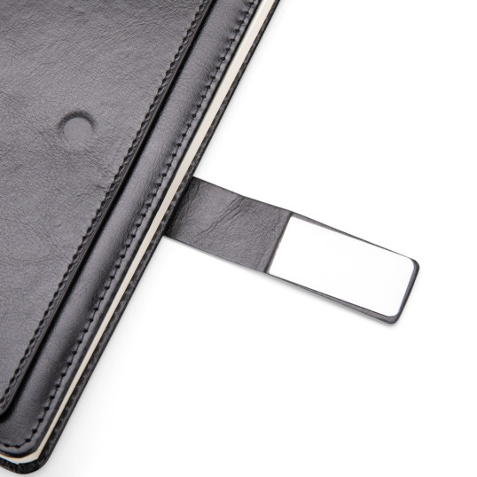 Caderneta A5 Capa Couro Sintético Personalizada