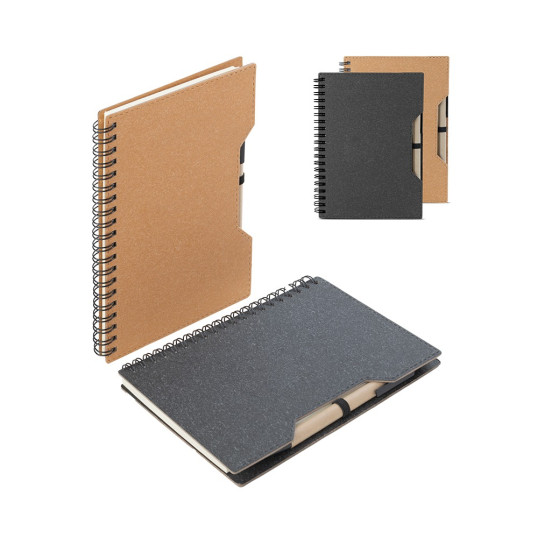 Caderno de Anotações com Capa Papelão Reciclado Personalizado