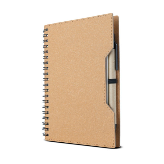 Caderno de Anotações com Capa Papelão Reciclado Personalizado