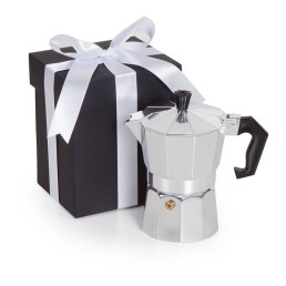 Cafeteira Italiana com Caixa Presente Personalizado