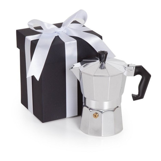Cafeteira Italiana com Caixa Presente Personalizado