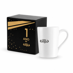 Caneca De Cerâmica Branca 230 ml Personalizada