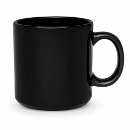 Caneca de Cerâmica Reta Preta 330 ML Personalizada
