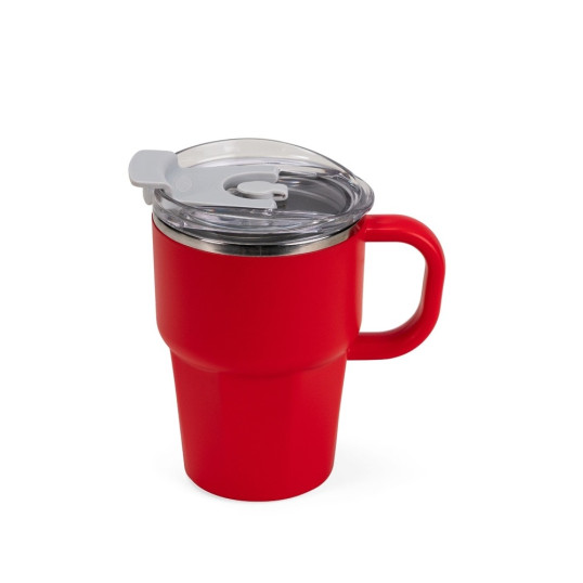 Caneca Parede Dupla Plástico Interior Inox 550 ML Personalizada