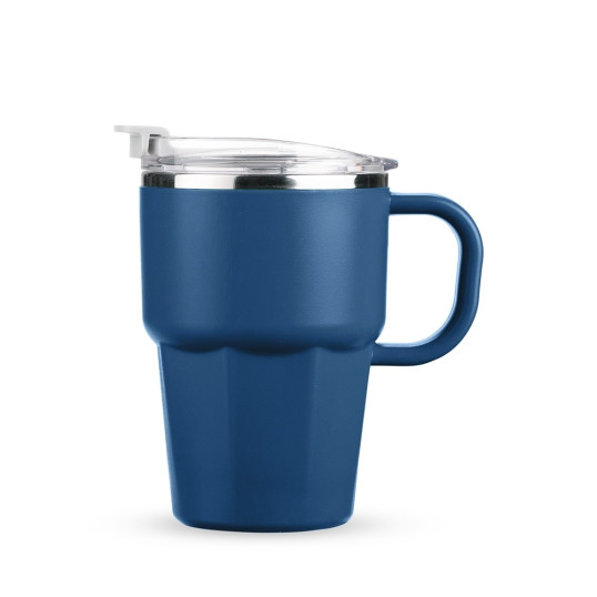 Caneca Parede Dupla Plástico Interior Inox 550 ML Personalizada