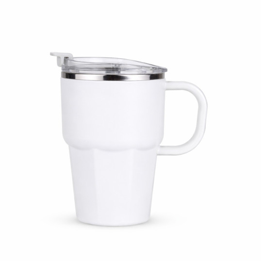 Caneca Parede Dupla Plástico Interior Inox 550 ML Personalizada