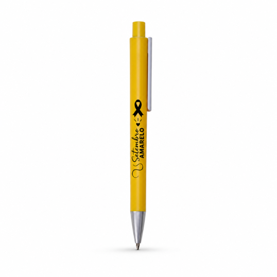 Caneta Plástica para Campanha Setembro Amarelo