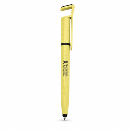 Caneta Touch Bambu para Campanha setembro amarelo Personalizada