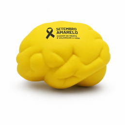 Cérebro AntiStress Vinil Para campanha do Setembro Amarelo Personalizada 