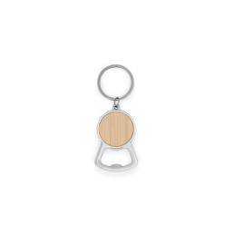 Chaveiro Abridor Em Metal e Bambu Personalizado