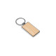Chaveiro Em Metal e Bambu Retangular Personalizado