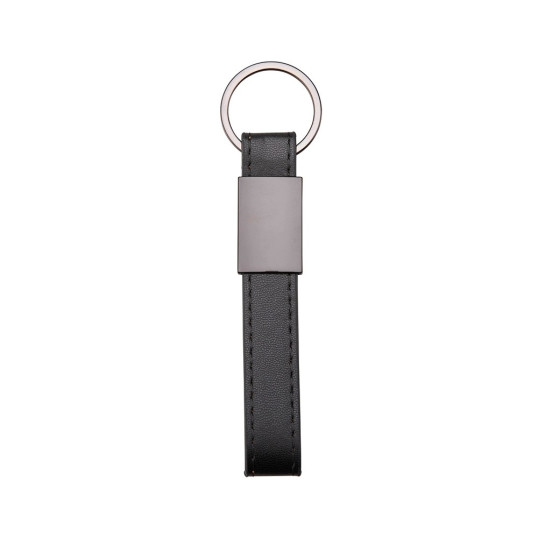 Chaveiro metal e Couro Sintético Personalizado
