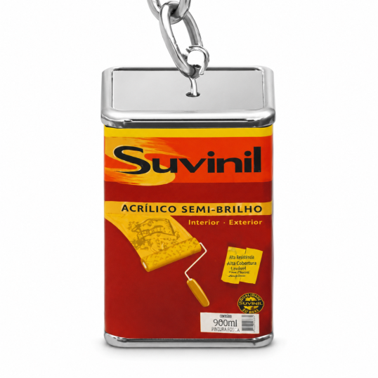 Chaveiro Metal Em Formato Lata Retangular Personalizado