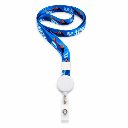 Cordão com porta Crachá Retrátil Personalizado