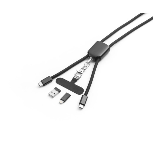 Cordão Para Celular ABS Reciclado com USB-C Personalizado