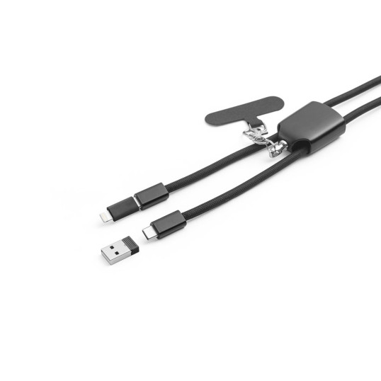 Cordão Para Celular ABS Reciclado com USB-C Personalizado