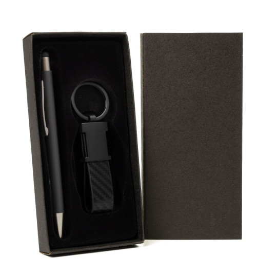 Kit Caneta e Chaveiro em Metal Personalizado