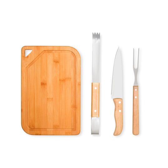 Kit Churrasco em bambu Personalizado
