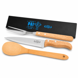 Kit Churrasco com Estojo Para o dia Dos Pais Personalizado