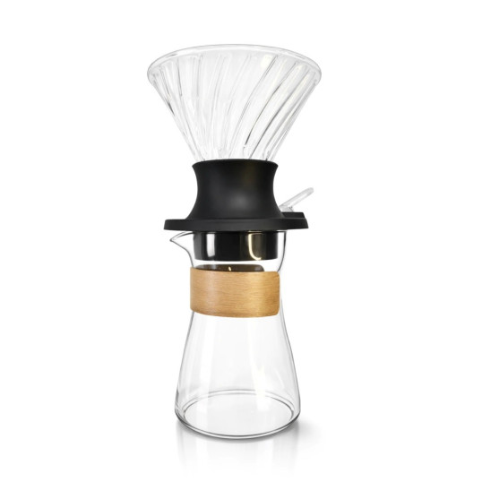 Kit Coador com Valvula e Coletor de Café em Vidro Personalizada