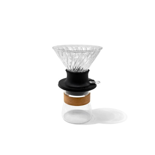 Kit Coador com Valvula e Coletor de Café em Vidro Personalizada