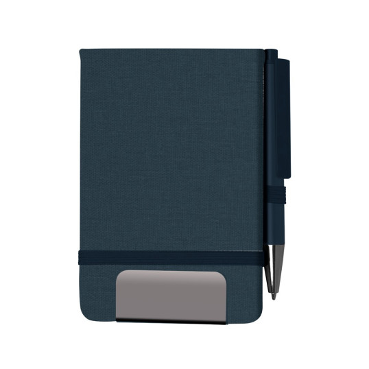 Kit Escritório com Mini Caderno Rpet e caneta Personalizado