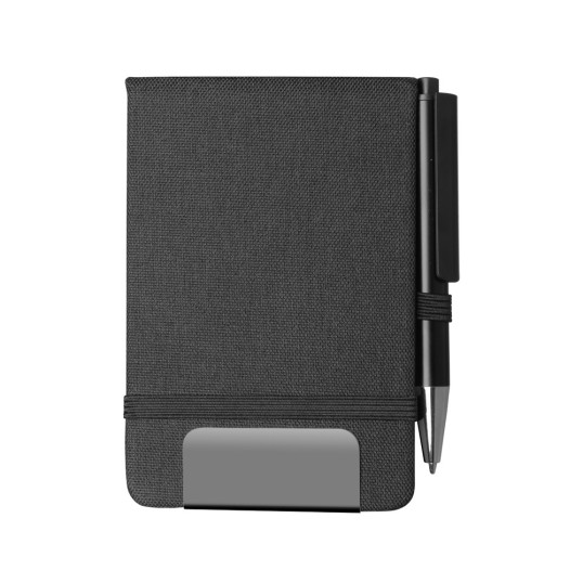 Kit Escritório com Mini Caderno Rpet e caneta Personalizado