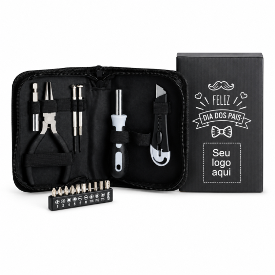 Kit Ferramenta 16 Peças para dia Dos Pais Personalizada