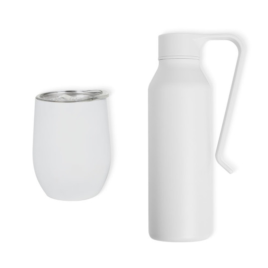 Kit Garrafa e Copo Térmico Para dia dos Pais Corporativo Personalizada