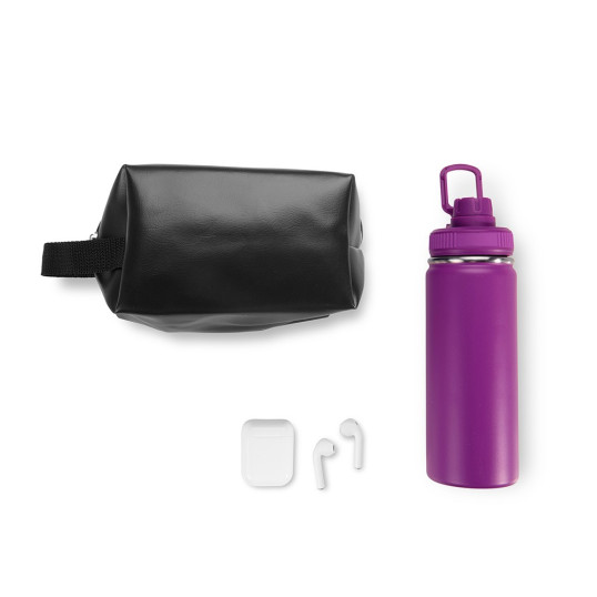 Kit Garrafa, Necessaire e Fone Personalizada