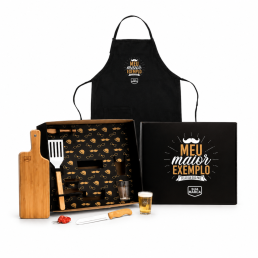 Kit Pão e Cerveja Brinde Corporativo para Dia dos Pais Personalizado 