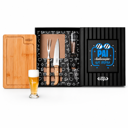 Kit para Churrasco para dia dos Pais Personalizado 