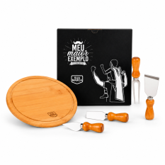 Kit para Queijo Brinde corporativo para Dia dos Pais Personalizado 