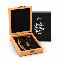 Kit Para Vinho Para dia dos Pais Personalizado 