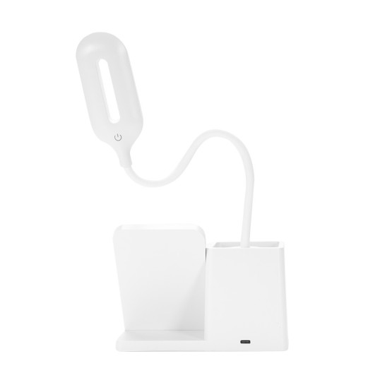 Luminária com Carregador por Indução e Porta Caneta Personalizado