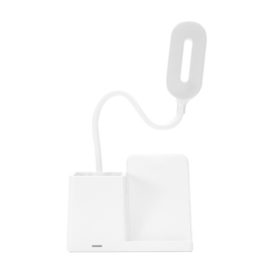Luminária com Carregador por Indução e Porta Caneta Personalizado
