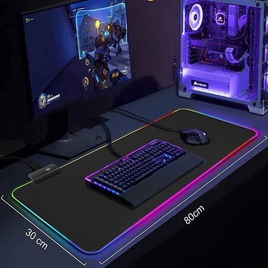 Mouse Pad Gamer com LED RGB Personalizado