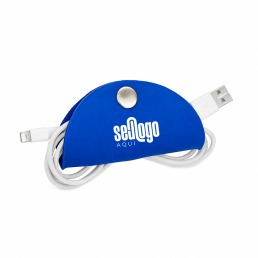 Organizador de cabos em neoprene com botão Personalizado