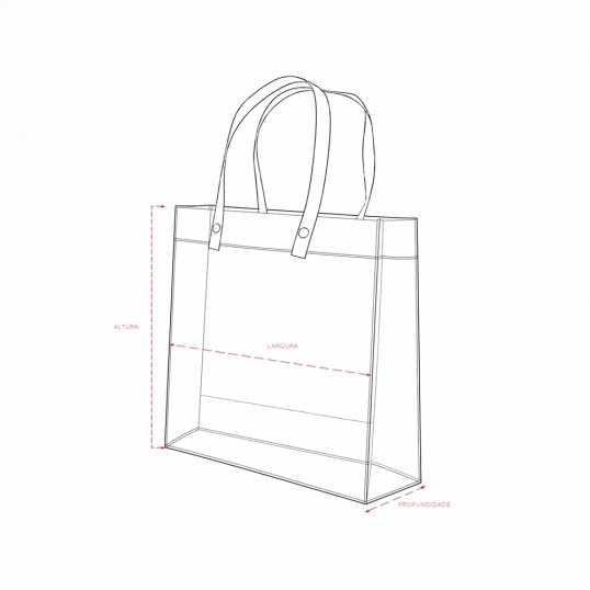 Sacola Plástica Fosca Pequena Personalizada