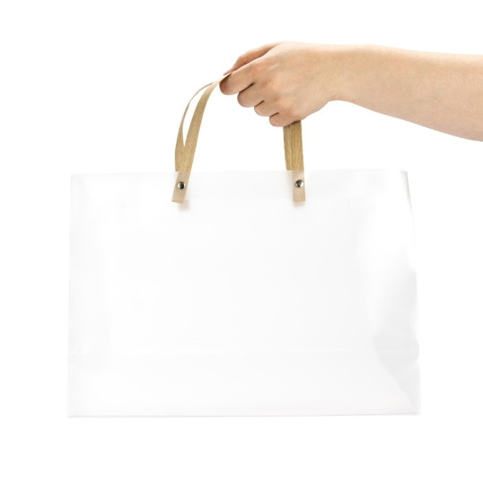 Sacola Plástica Fosca Grande Personalizada